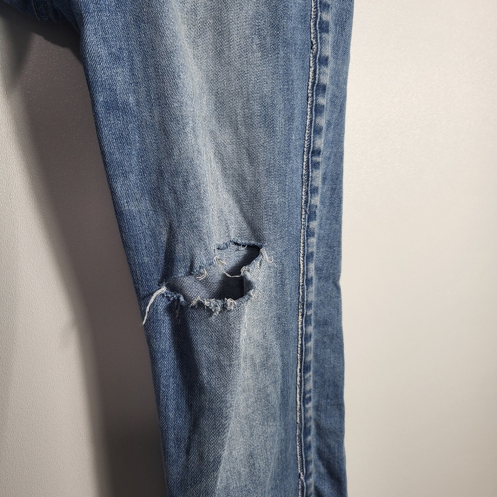 Flying Monkey Platinum blue rough hem jean women's 27  #2286 - Picture 2 of 8